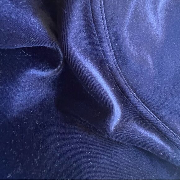 SPANX Tummy Control Lapis Night Blue Velvet Career Casual Leggings Pants SZ 1X - Picture 13 of 15